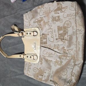 Coach tan purse